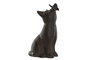 DKD Home Decor Figura Gato Hierro Colado Negro Marron 7 x 14.5 x 8 cm (2 Unidades)