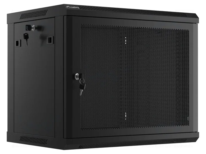Lanberg Armario Rack de Pared 9U 600x450 Negro