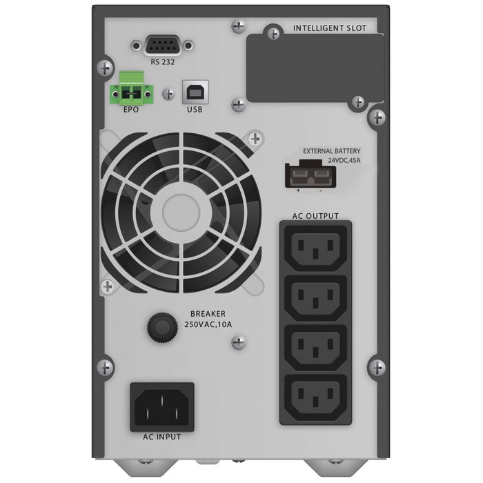 PowerWalker SAI 1kVA Factor de Potencia 0.9 con Baterías Integradas, Negro PowerWalker SAI 1kVA Factor de Potencia 0.9 con Baterías Integradas, Negro
