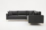 Atelier Del Sofa Sofá Esquinero Antracita y Oro 258x258cm, Confort y Lujo para su Salón
