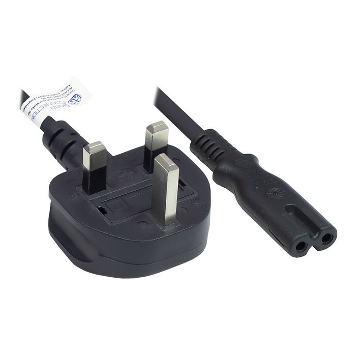 GoodConnections Cable de alimentación Alcasa P7370-S018, Enchufe tipo G a C7, 1,8 m, Negro GoodConnections Cable de alimentación Alcasa P7370-S018, Enchufe tipo G a C7, 1,8 m, Negro