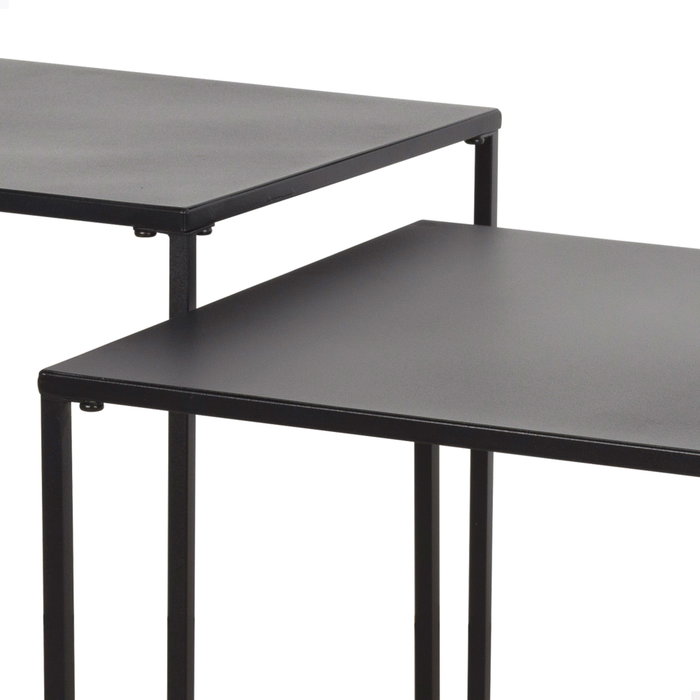 MAX HOME-SET 2 Mesas Auxiliares de Metal