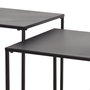 MAX HOME-SET 2 Mesas Auxiliares de Metal