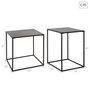MAX HOME-SET 2 Mesas Auxiliares de Metal