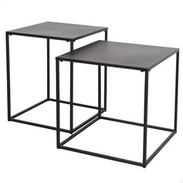 MAX HOME-SET 2 Mesas Auxiliares de Metal