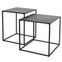 MAX HOME-SET 2 Mesas Auxiliares de Metal