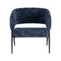 Sillón Azul Tejido-Metal Salón 71 X 70 X 75 cm (Set de 2)