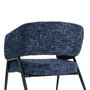 Sillón Azul Tejido-Metal Salón 71 X 70 X 75 cm (Set de 2)