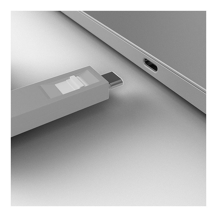 Lindy Bloqueador de puerto USB Tipo C con llave, Blanco