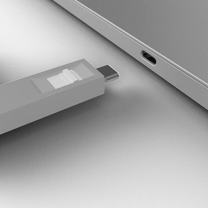 Lindy Bloqueador de Puerto USB Tipo C con Clave, 4 Unidades, Blanco