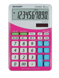 Calculadora Sobremesa Sharp 10 Digitos El-M332 Rosa