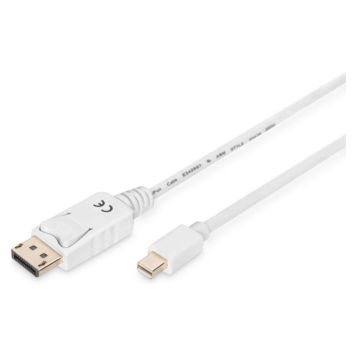 Digitus MiniDP -> DPort Cable DisplayPort 2m Macho/Macho Blanco Digitus MiniDP -> DPort Cable DisplayPort 2m Macho/Macho Blanco