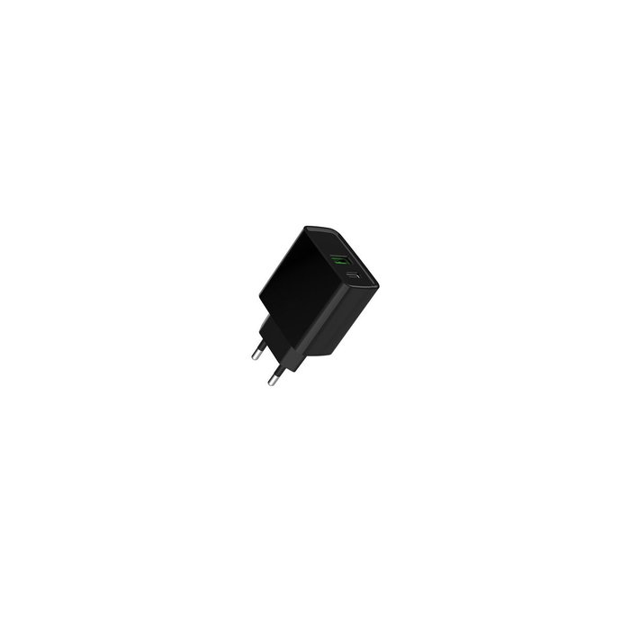 Gembird TA-UC-PDQC20-01-BK Cargador Rápido USB Tipo C Negro
