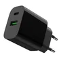 Gembird TA-UC-PDQC20-01-BK Cargador Rápido USB 20W con 2 Puertos (USB-C PD y USB-A QC 3.0), Protecciones Inteligentes, Negro