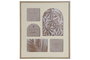 DKD Home Decor Marco Multifoto MDF y Cristal Beige para 5 Fotos