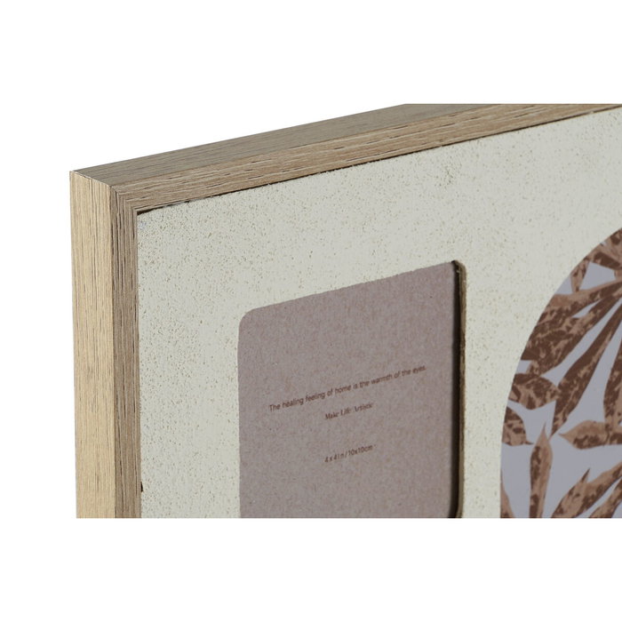 DKD Home Decor Marco Multifoto MDF y Cristal Beige para 5 Fotos DKD Home Decor Marco Multifoto MDF y Cristal Beige para 5 Fotos