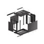 Lanberg Armario Mural Rack 19 pulgadas 9U 600x450 Negro