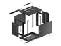 Lanberg Armario Mural Rack 19 pulgadas 9U 600x450 Negro