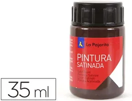 La Pajarita Pintura Témpera Escolar Satinada Marron L-10 Bote 35 mL