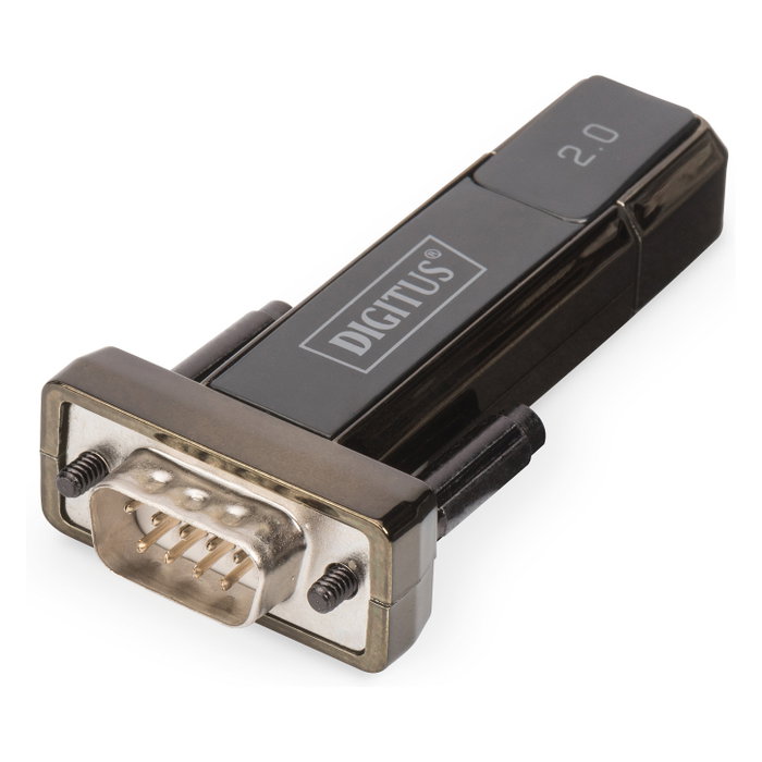 Digitus Adaptador USB 2.0 a Serie RS232 D-Sub 9 con cable USB de 80 cm