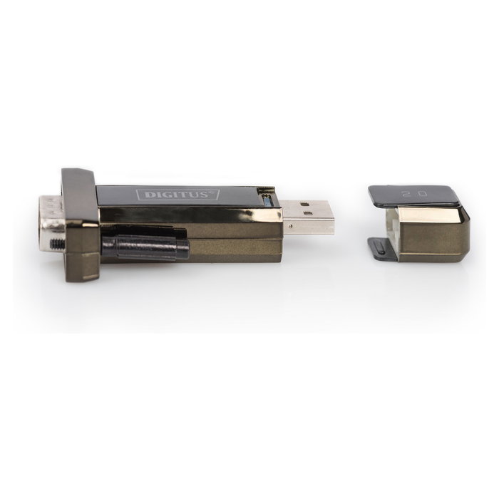 Digitus Adaptador USB 2.0 a Serie RS232 D-Sub 9 con cable USB de 80 cm