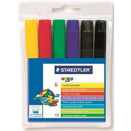 Staedtler Rotulador Grueso Noris Club, Colores Surtidos, Estuche 6 Unidades