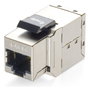 EQUIP Acoplador Keystone Inline Cat6A Apantallado 2xRJ45 (8 unidades)