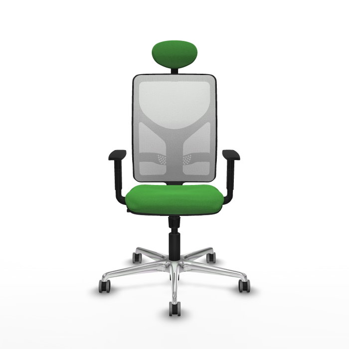 PIQUERAS Y CRESPO Silla de oficina Motilla con mecanismo Sincro, verde y blanco PIQUERAS Y CRESPO Silla de oficina Motilla con mecanismo Sincro, verde y blanco
