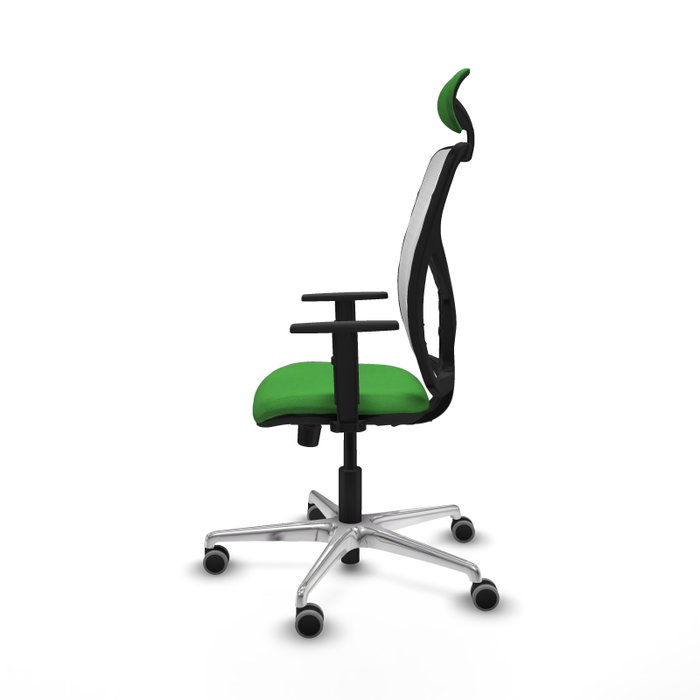 PIQUERAS Y CRESPO Silla de oficina Motilla con mecanismo Sincro, verde y blanco PIQUERAS Y CRESPO Silla de oficina Motilla con mecanismo Sincro, verde y blanco