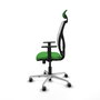 PIQUERAS Y CRESPO Silla de oficina Motilla con mecanismo Sincro, verde y blanco
