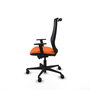 PIQUERAS Y CRESPO Silla de oficina Mardos Naranja y Negro