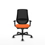 PIQUERAS Y CRESPO Silla de oficina Mardos Naranja y Negro