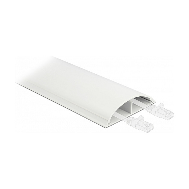 DeLOCK Canaleta para cables autoadhesiva 89 x 21 mm - 1 m blanco DeLOCK Canaleta para cables autoadhesiva 89 x 21 mm - 1 m blanco