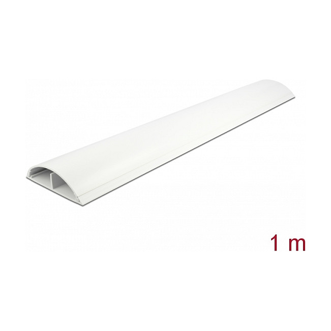 DeLOCK Conducto de cables autoadhesivo 89 x 21 mm - 1 m blanco