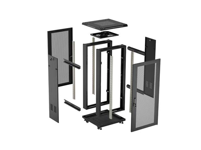 Lanberg FF01-6618-23B Armario Rack 18U Independiente Negro