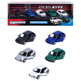 MAJORETTE Set 5 coches Peugeot 205 GTI