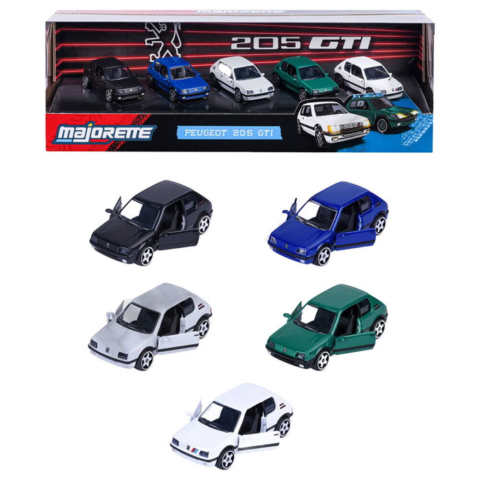 MAJORETTE Set 5 coches Peugeot 205 GTI MAJORETTE Set 5 coches Peugeot 205 GTI