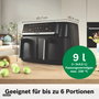 Bosch MAFD440B7 Serie 4 Freidora de Aire Doble Cajón 9L
