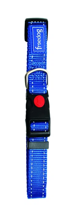 Freedog Collar de Nylon Reflectante Azul 15 mm X 35-50 cm Freedog Collar de Nylon Reflectante Azul 15 mm X 35-50 cm