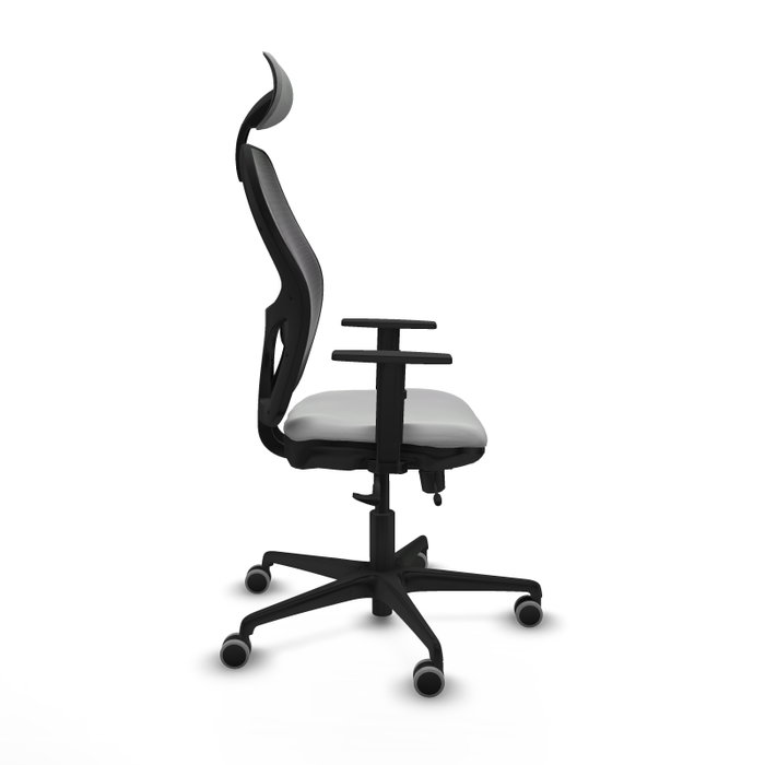 PIQUERAS Y CRESPO Silla de oficina Jorquera con mecanismo Sincro/Traslack Gris claro y Negro PIQUERAS Y CRESPO Silla de oficina Jorquera con mecanismo Sincro/Traslack Gris claro y Negro