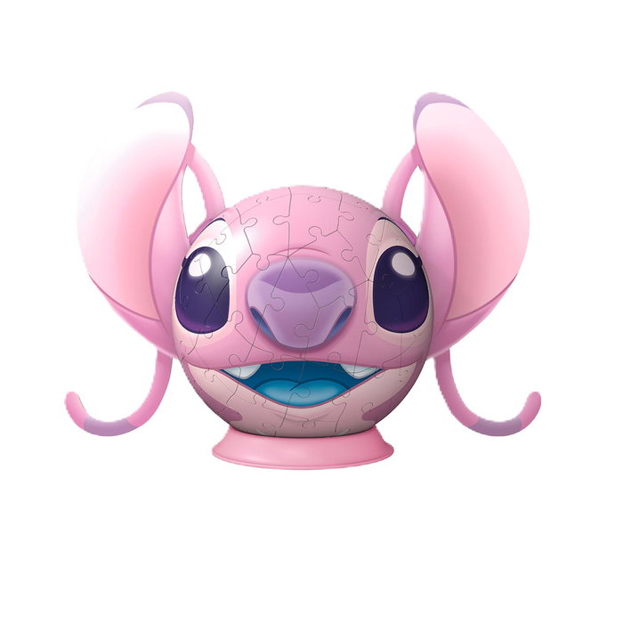 Ravensburger Puzzle Ball 3D Angel Lilo y Stitch 11639 Disney 72 Piezas para Niños +6 Años