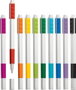 LEGO Set de 10 bolígrafos de tinta gel con colores variados y piezas LEGO de 1x4