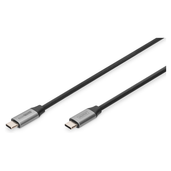 Digitus Cable USB-C a USB-C DB-300220-010-S de 1 m, Negro