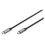 Digitus Cable USB-C a USB-C DB-300220-010-S de 1 m, Negro