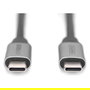 Digitus Cable de Conexión USB-C a USB-C USB 3.2 Gen 1 (5 Gbps) con USB Power Delivery 60W, 1 Metro, Color Negro