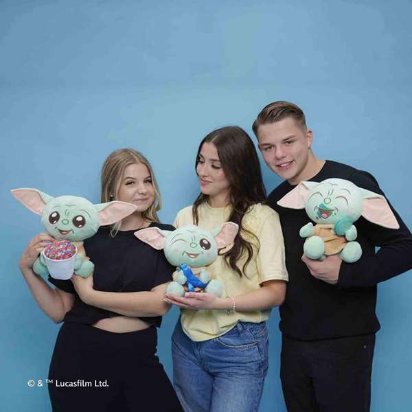 Star Wars Peluche Mandalorian Grogu con Palomitas 25cm - Español y Portugués
