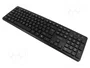 SAVIO Teclado Inalámbrico Slim US Layout Negro