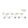 ALLNET ALL-GHN101-2wire G.hn Modem Punto a Punto Phoneline vía 2 hilos, 1000 Mbit/s, 300 m, Blanco