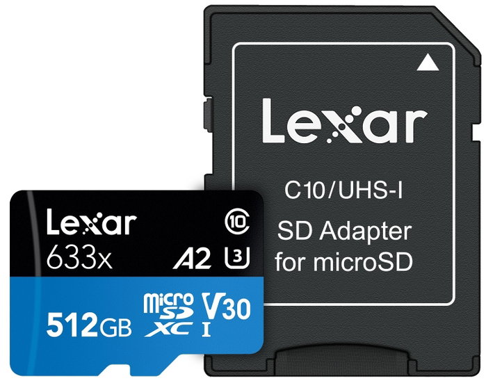 Lexar 633x 512 GB MicroSDXC UHS-I Clase 10
