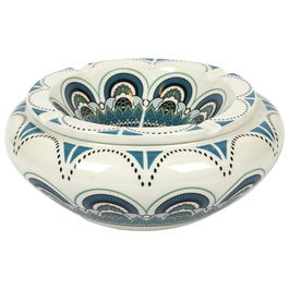 Home Deco Factory Cenicero Marroquí XXL Mirage, Diámetro 25 cm